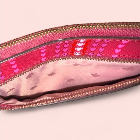 KATE SPADE Shore Street Heart Stripe Tini Clutch with Wrist Strap - Picture 7 of 9